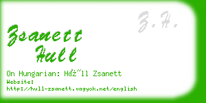 zsanett hull business card